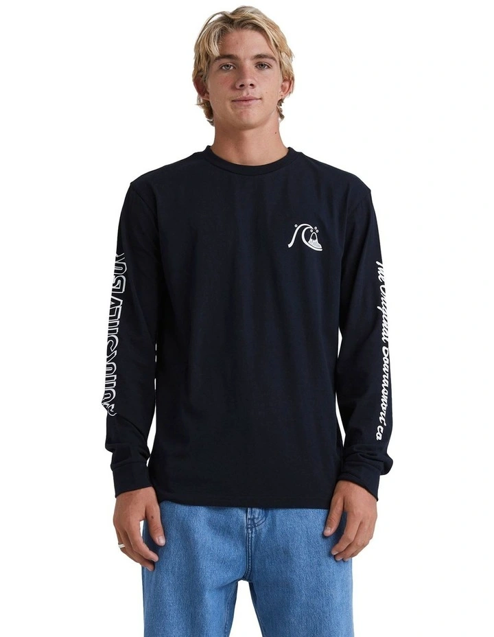 The Original Boardshort Co Long Sleeve T-shirt in Black