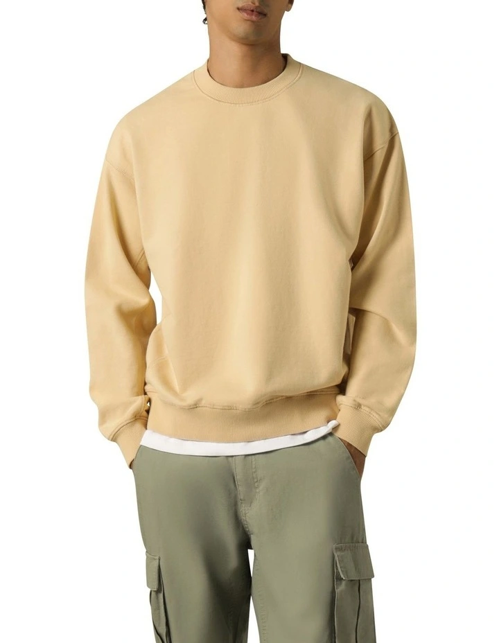 Fabian Crew Sweater in Cream