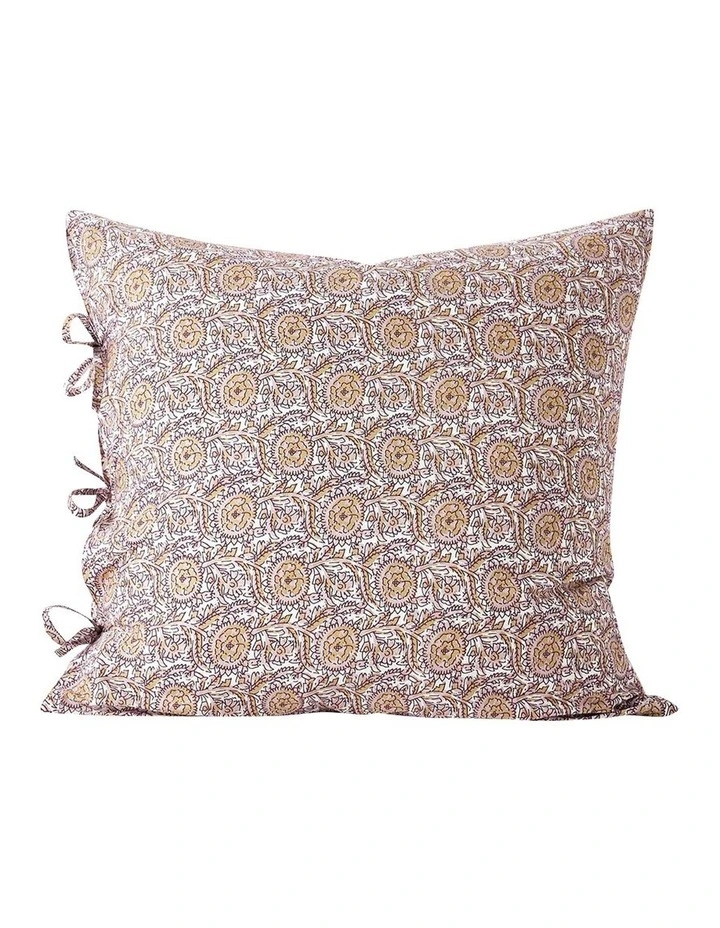 Jaipur European Pillowcase in Rosewater/Merlot