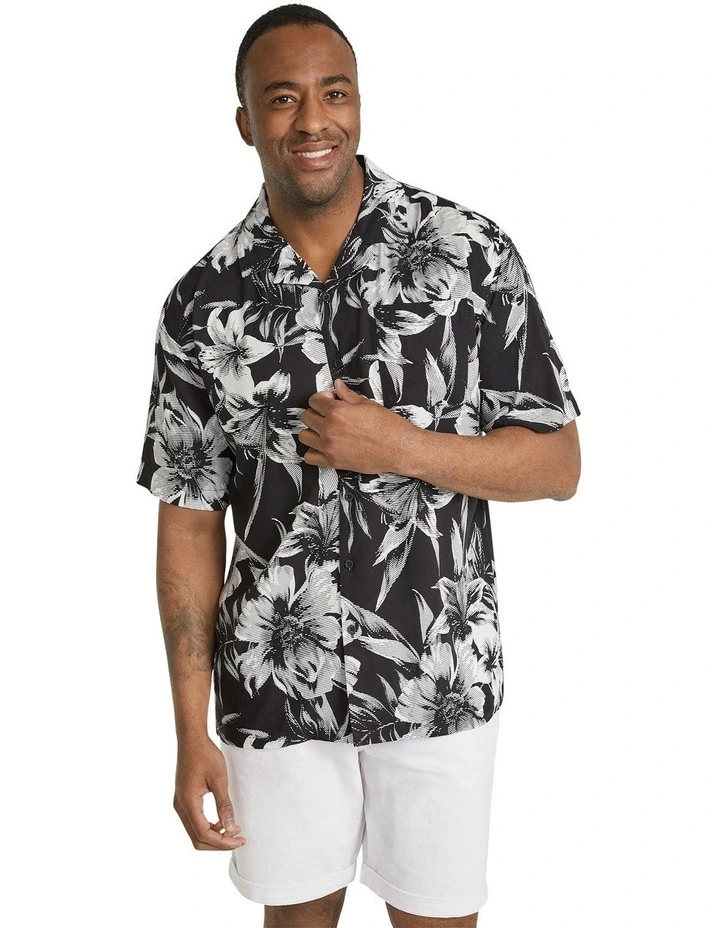Monotone Relaxed Fit Shirt in Black