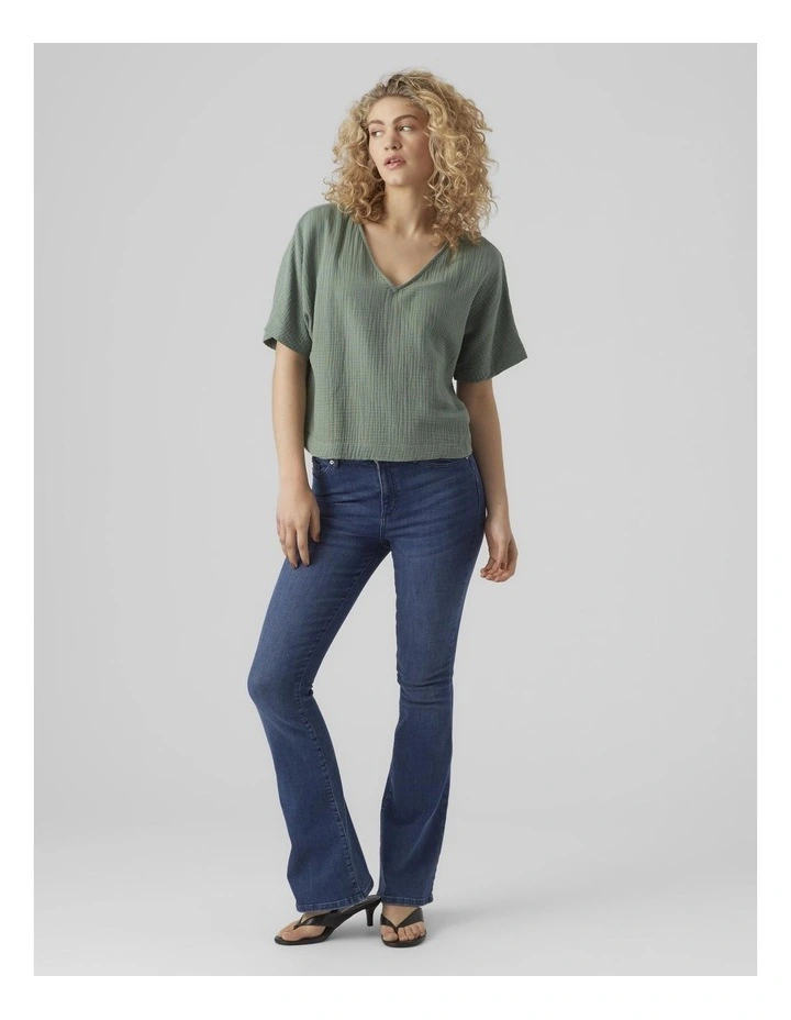 Natali Cotton Top in Laurel Wreath