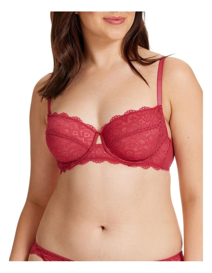 Joy Underwire Bra in Red