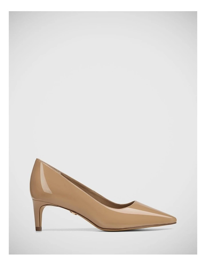 Julia Leather Pump in Hazelnut