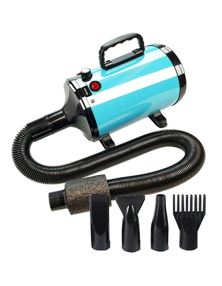 Floofi Pet Hair Dryer Advance Button Version Adjustable Wind Control in Blue