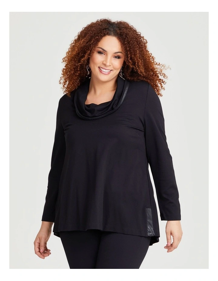 Bamboo Ponte Lexi Top in Black