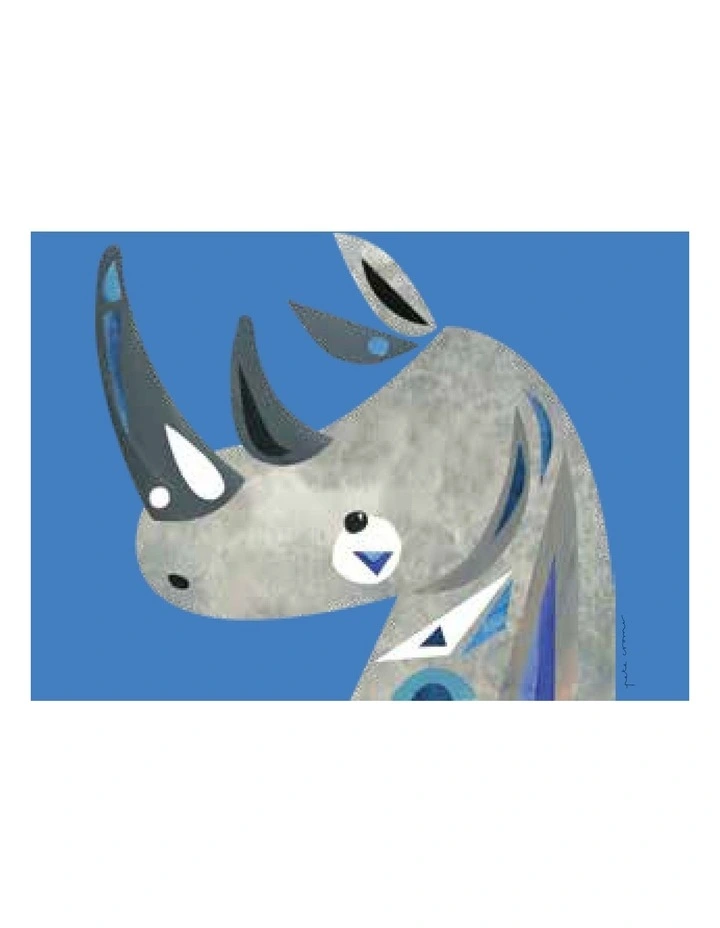 Pete Cromer Wildlife Tea Towel 50x70cm Rhino