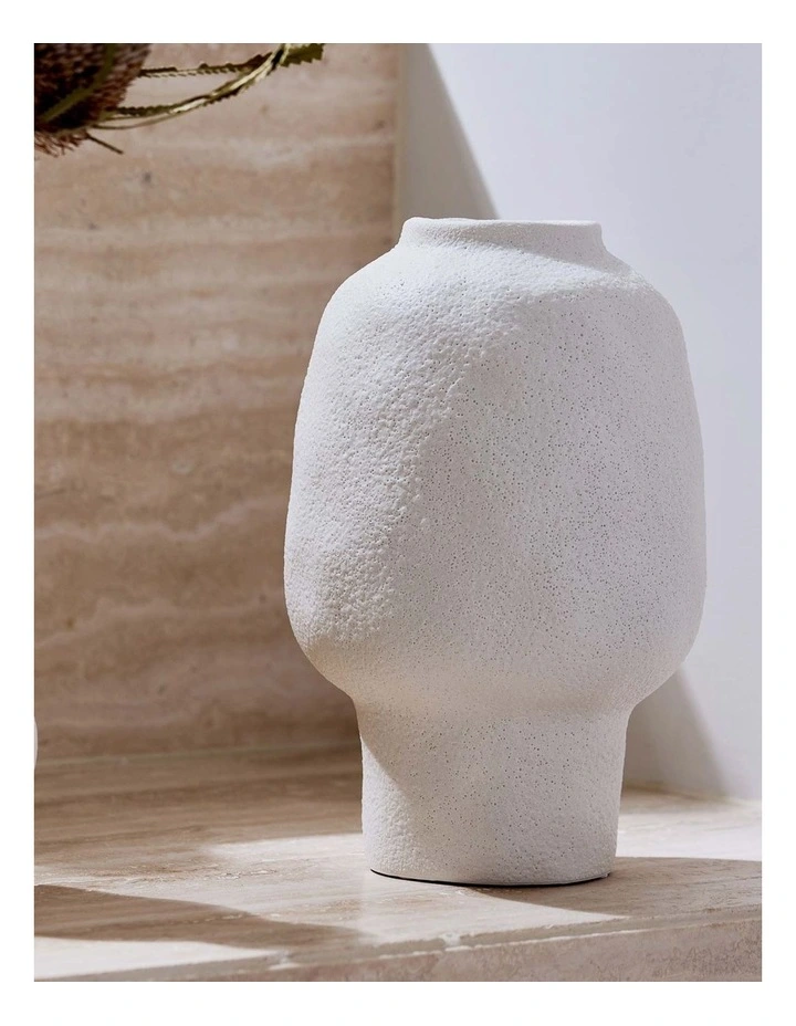 Wilbur Tall Vase in White