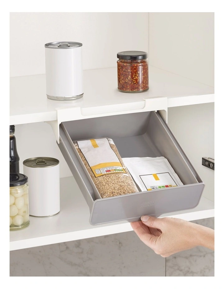 Cupboard Store Under-Shelf Drawer in Grey