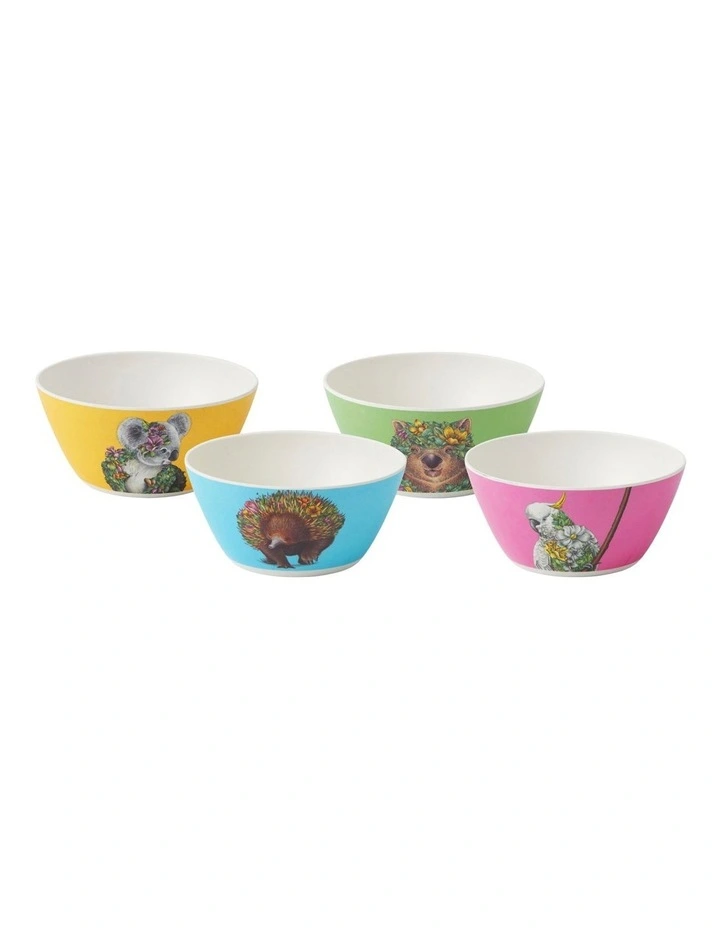 Marini Ferlazzo Bamboo Bowl Set of 4 in Assorted
