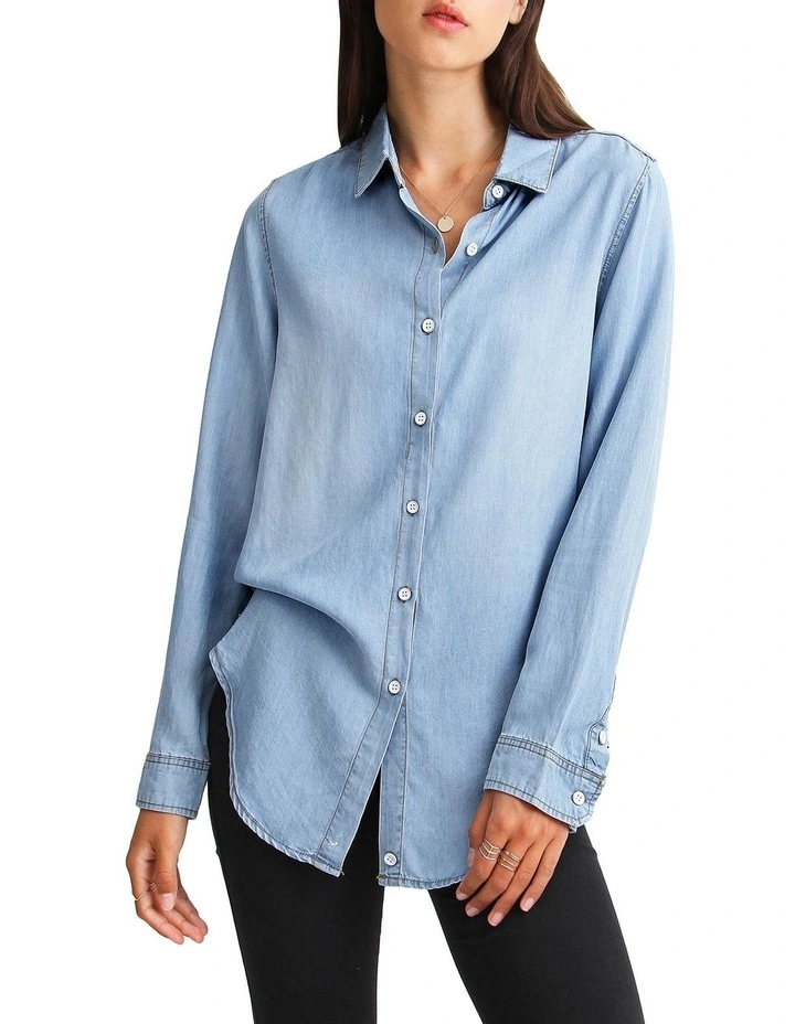 Keep Me Wild Denim Top