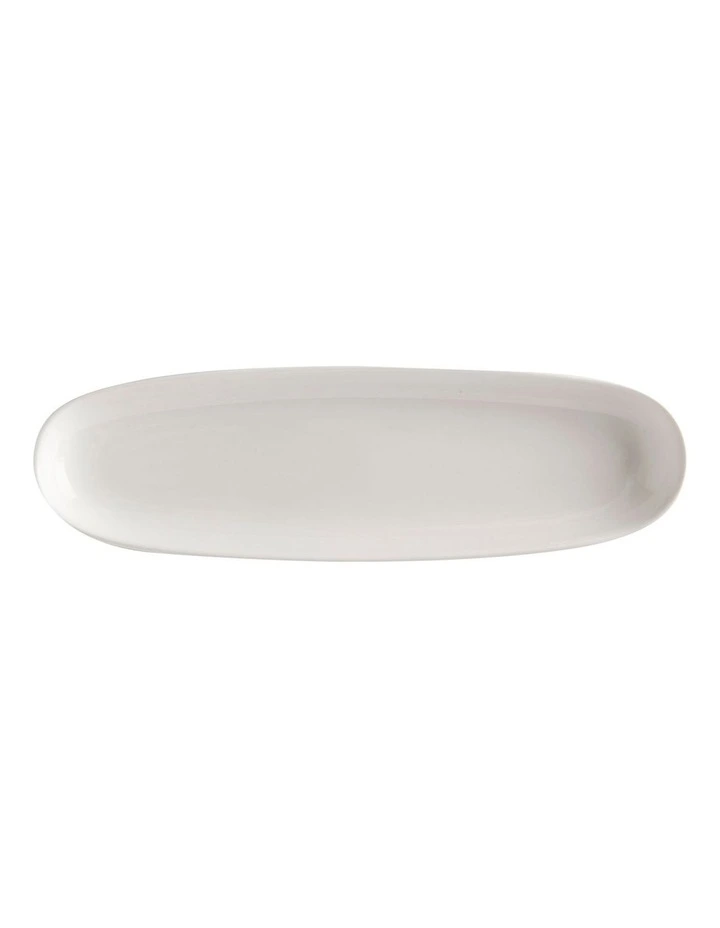 Basics Oblong Platter 30x9cm in White
