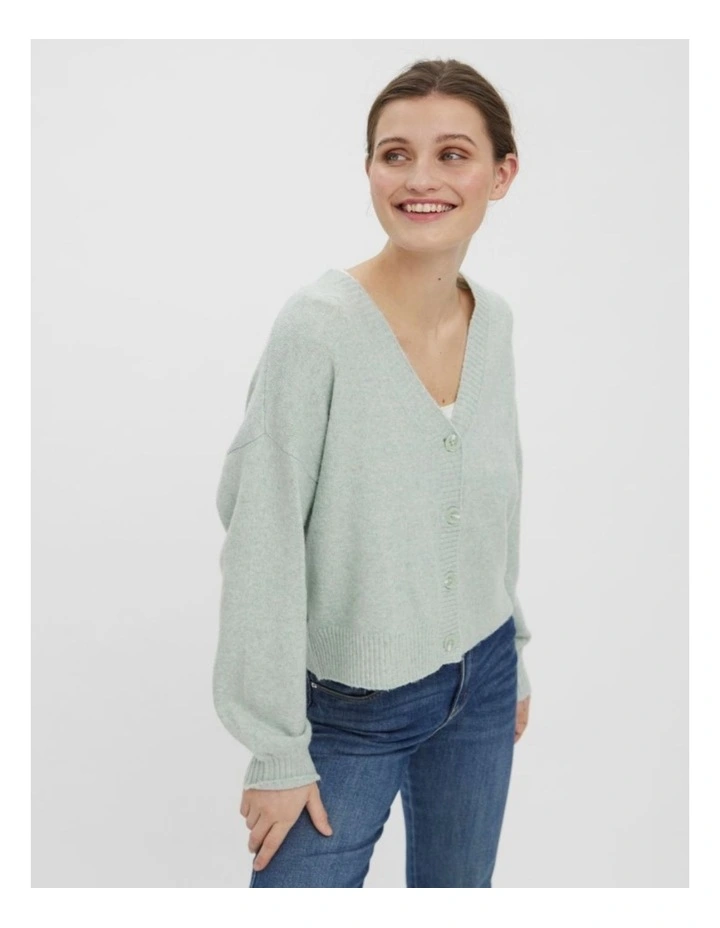 Doffy V-Neck Cardigan in Blue