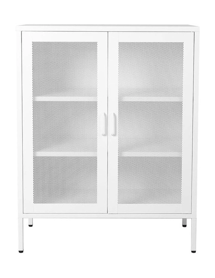 Steel Kitchen Office Storage Cabinet in White