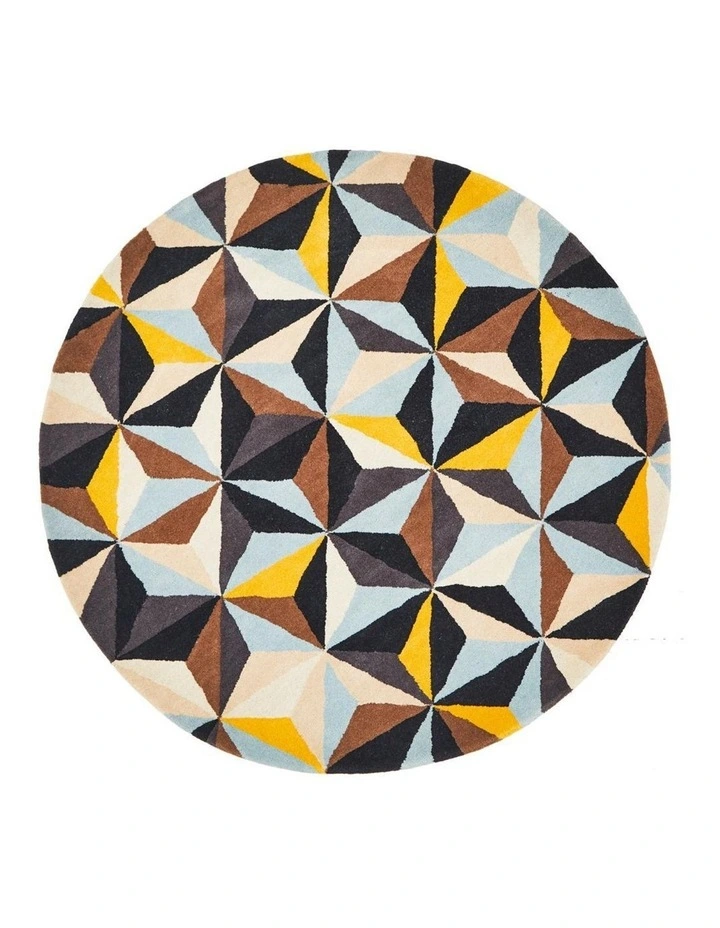 Matrix Pure Wool 900 Blue Round Rug