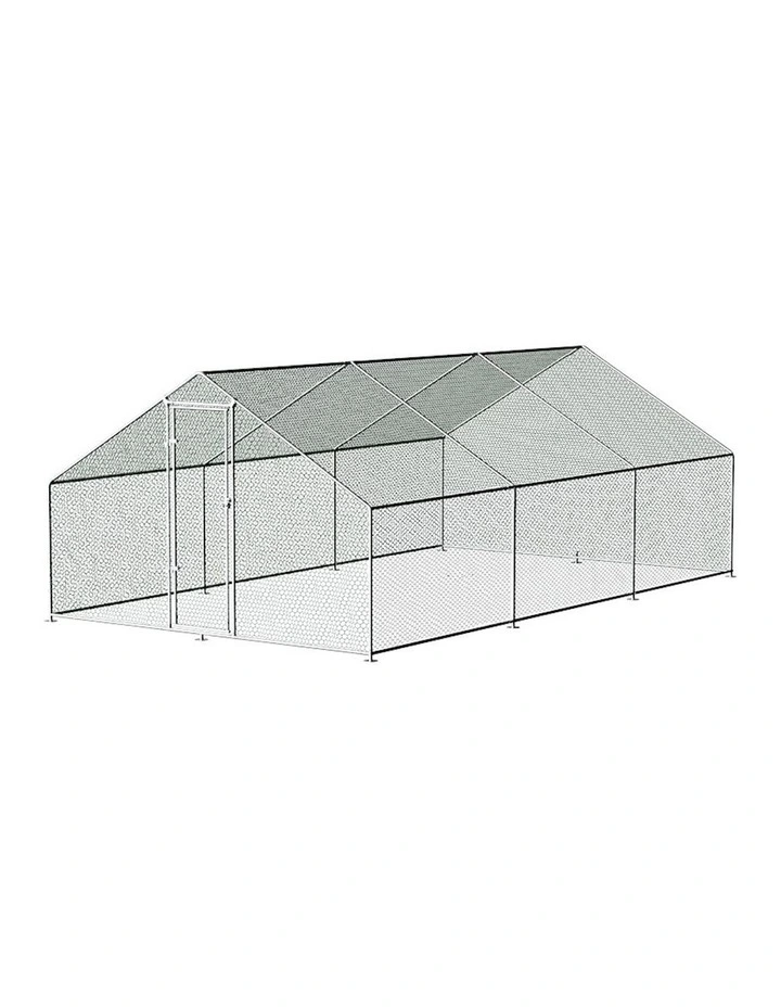 Chicken Coop Walk In Cage 3mx6m in Silver