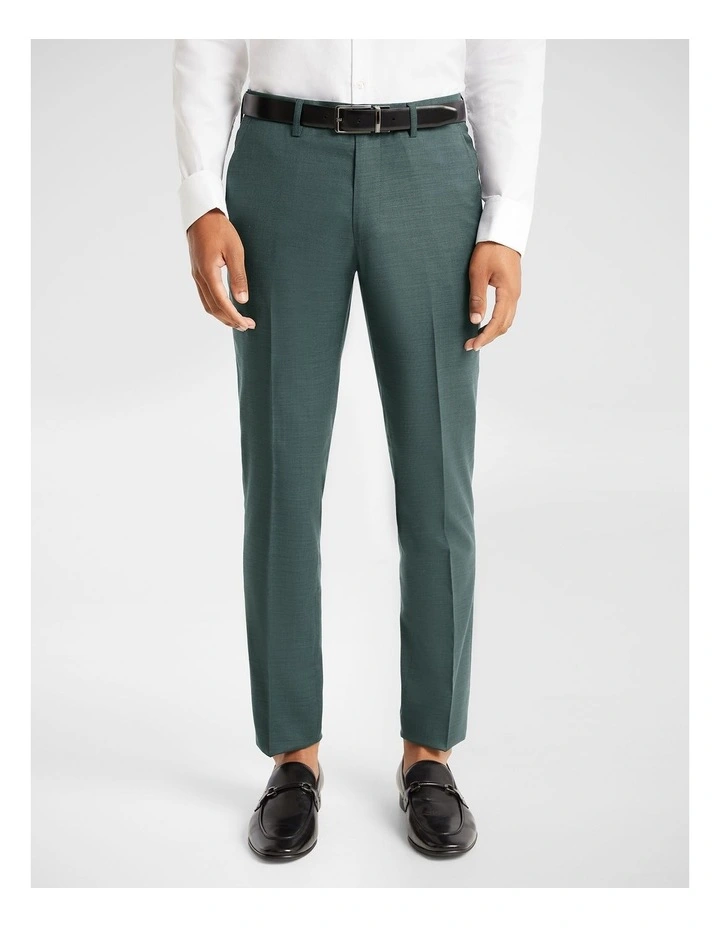 Lukey Skinny Dress Pant in Teal