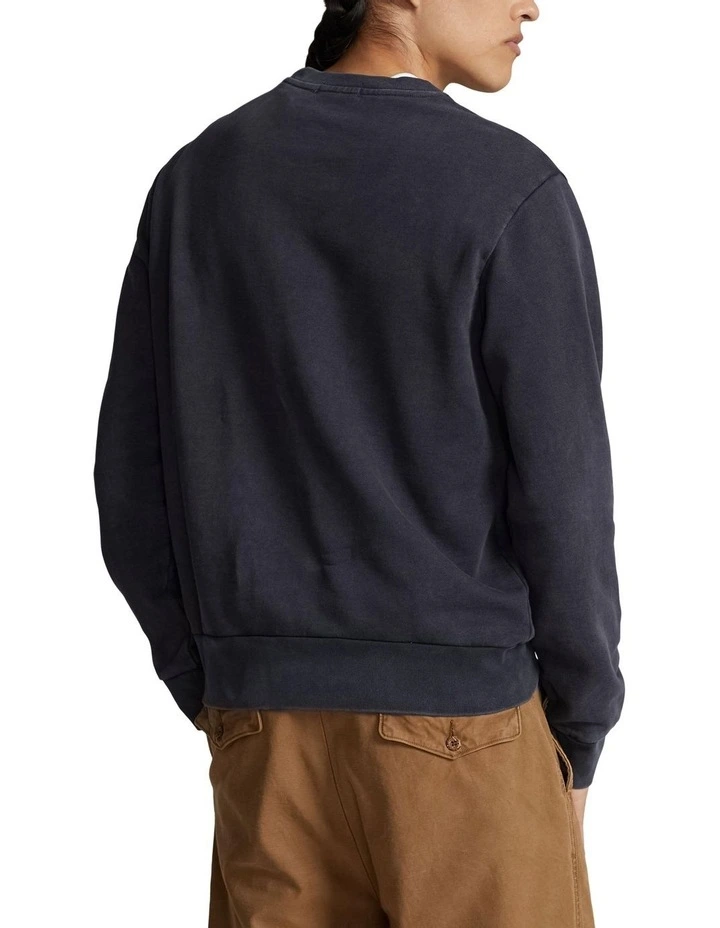 Loopback Fleece Sweatshirt in Black