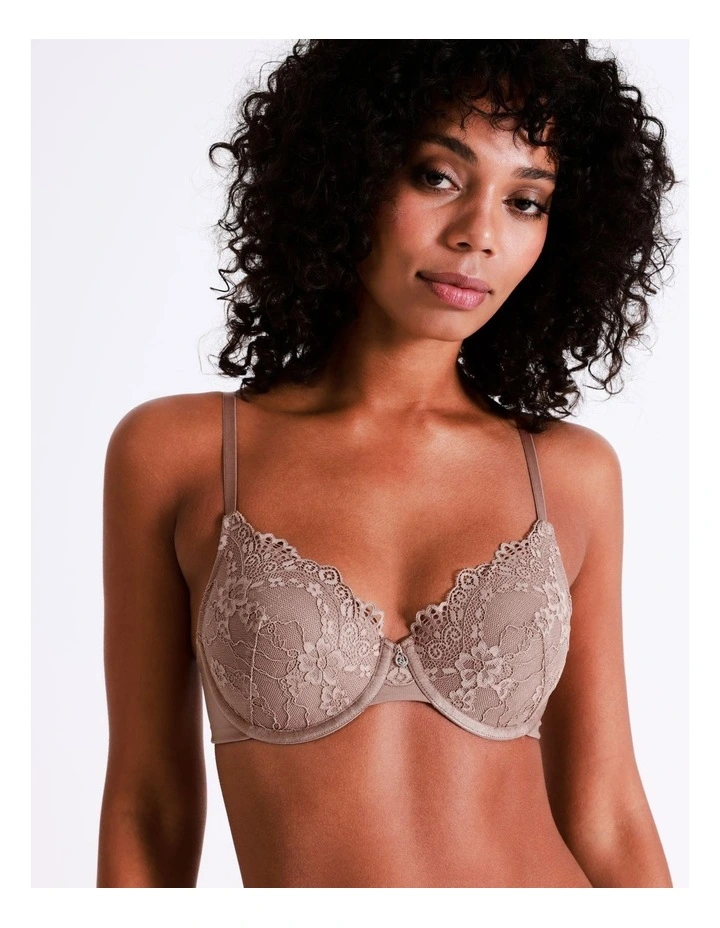 Lace Basics Bra in Dusty Pink