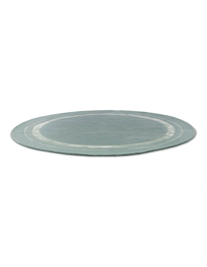 Redbrook Duck Egg Round Rug 081807 in Green