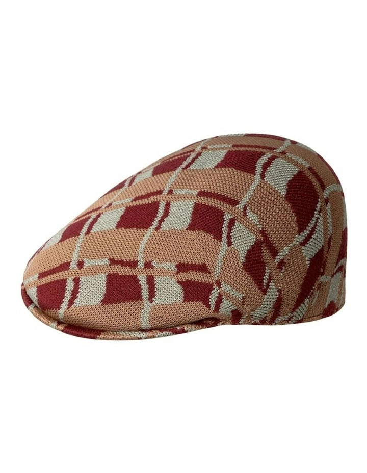 Kangol Wavy Pane 507 in Cranberry Red