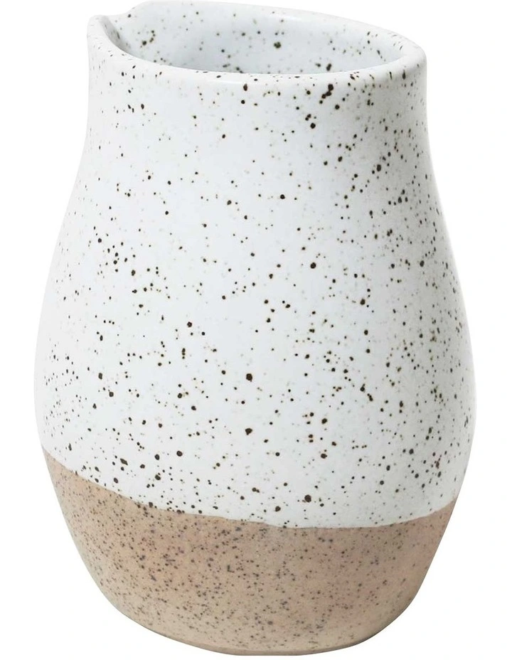 Natural Home Mini Creamer Jug in White Speckle