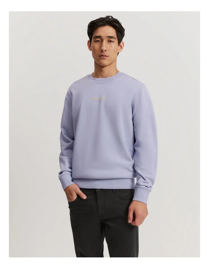 Modern Logo Sweat in Lavender