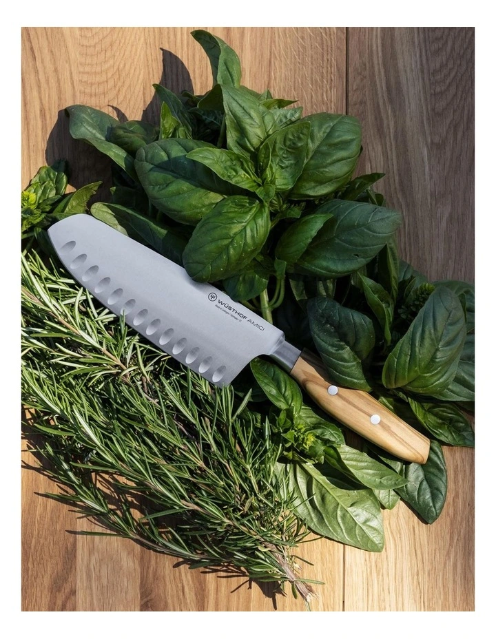 Wusthof Amici Santoku Knife with Hollows 17cm