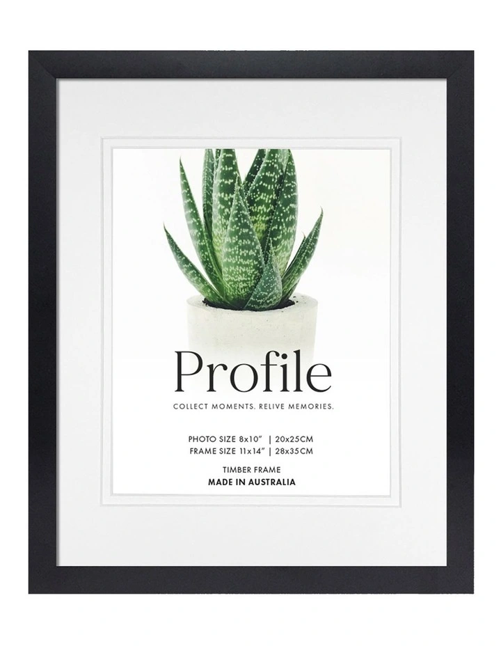 Decorator Photo Frame 28x35/20x25cm in Black