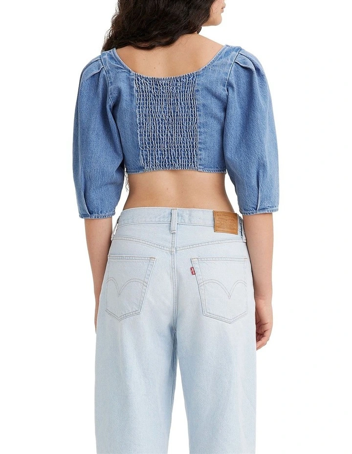 Scout Denim Blouse in Blue