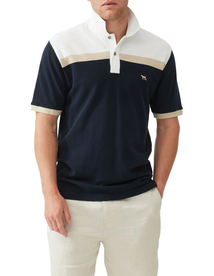Whitby Polo Shirt in Navy