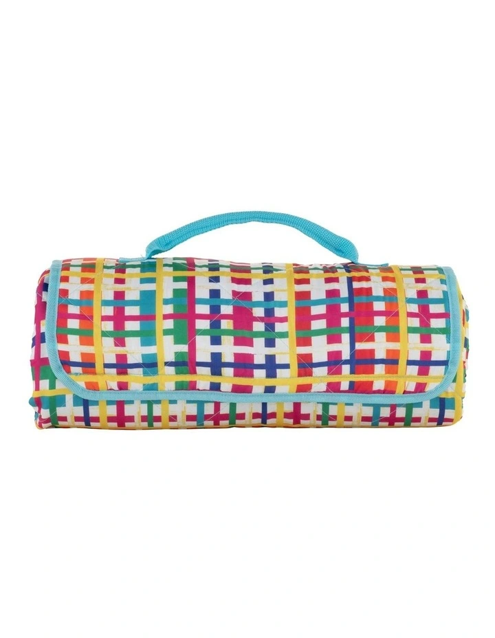 Donna Sharam Byron Quilted Picnic Blanket 150x200cm in Multi