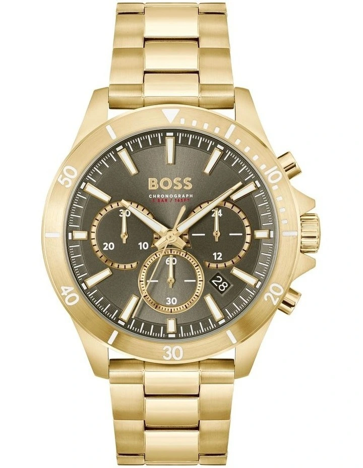 Troper Stainless Steel Watch in Olive Green