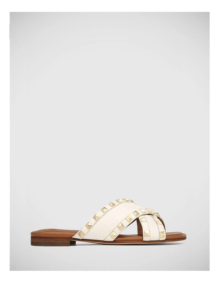 Calabria Leather Sandal in White