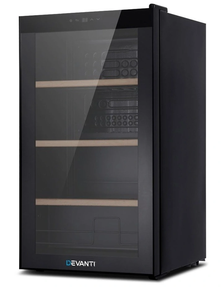 Wine Cooler 34 Bottles in Black WC-34B-BK