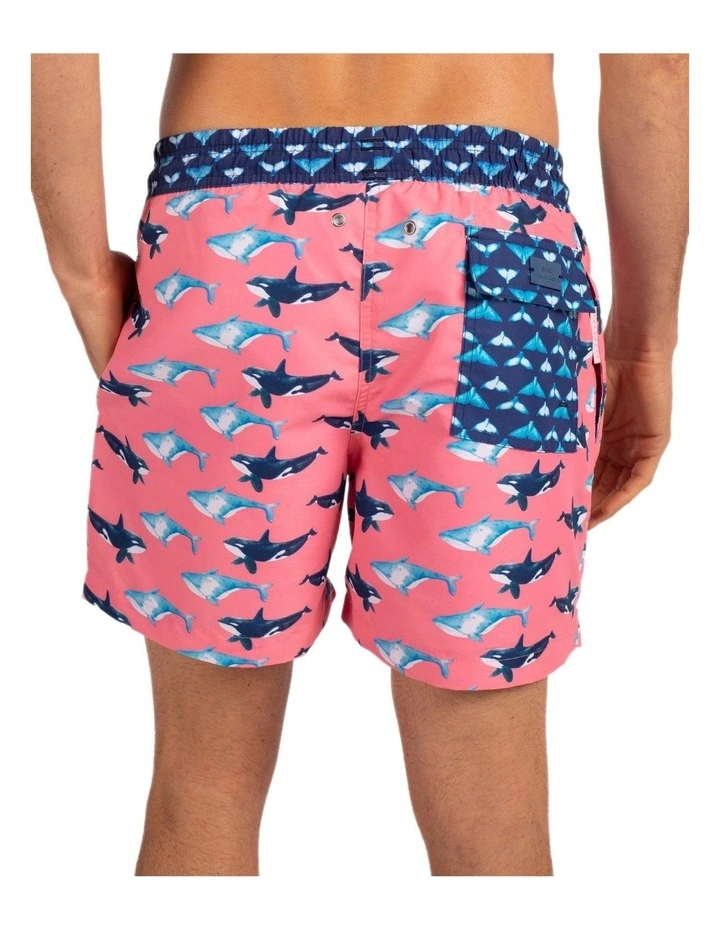 Whale Boardshorts in Pink