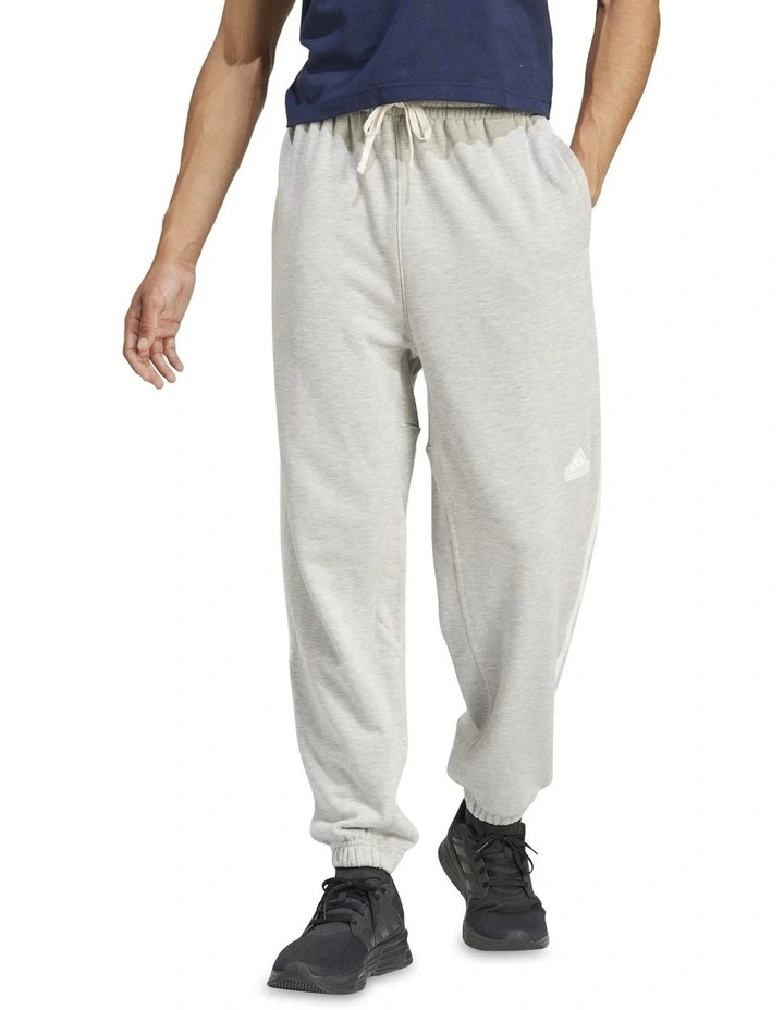 Lounge French Terry Colored Joggers in Grey Two Melange