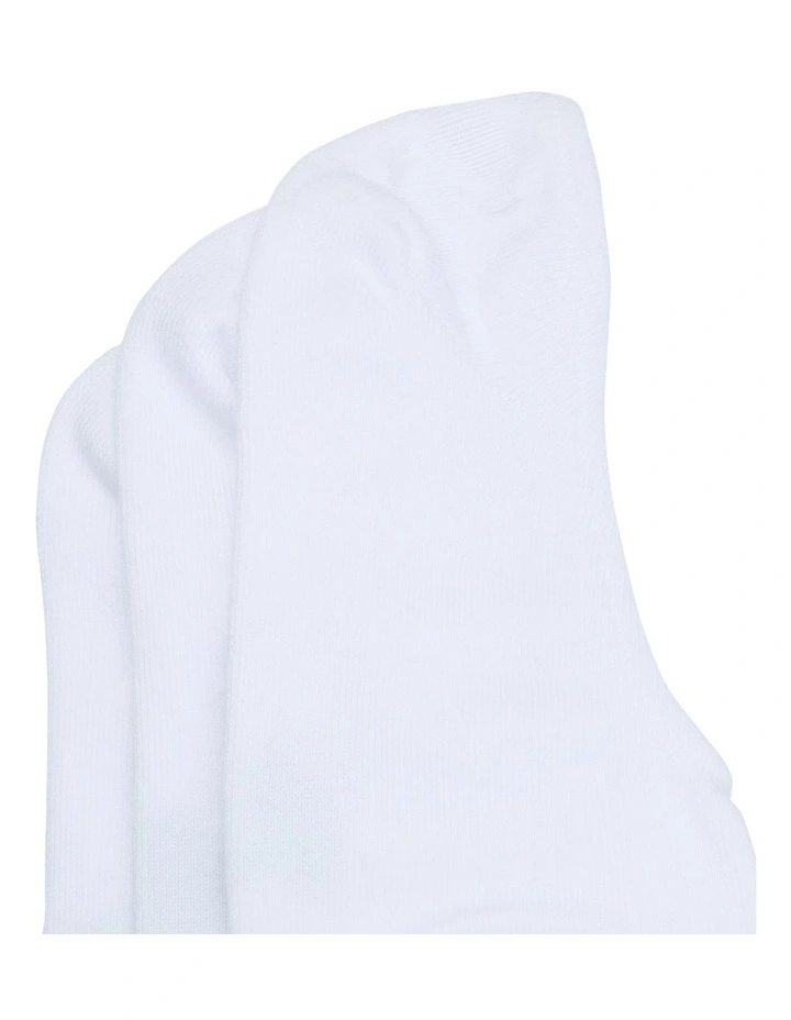 Invisible Socks 3 Pack in White