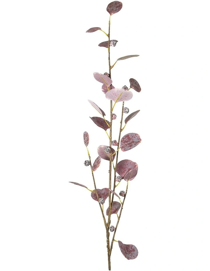 Eucalyptus Spray Flowers 90cm in Burgundy