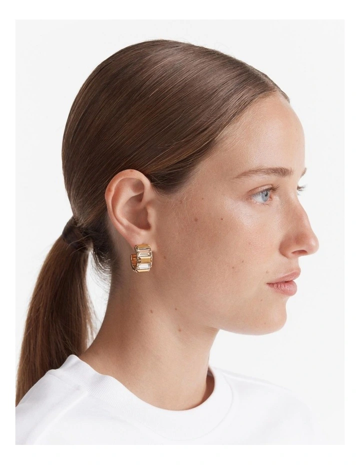 Descent Hoop Earrings in Gold