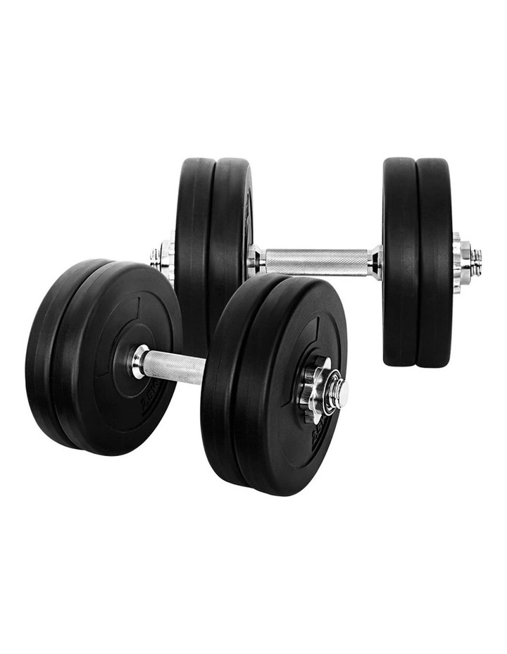 25kg Dumbbells in Black