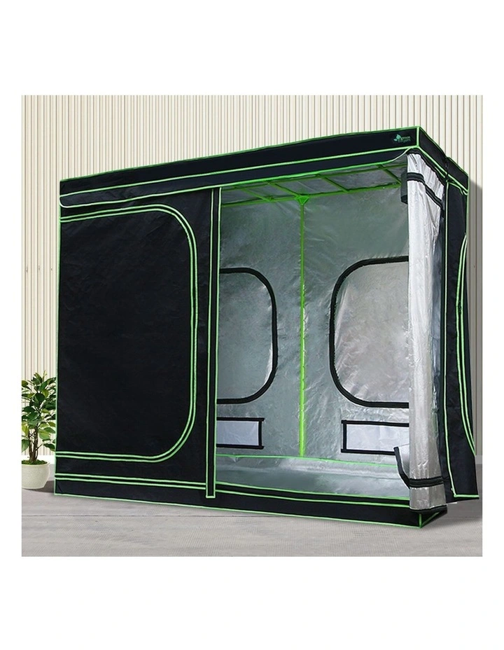 Hydroponics Grow Tent Kits 2.4mx1.2mx2m in Black