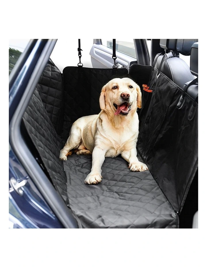 Pet Car Back Seat Cover in Black