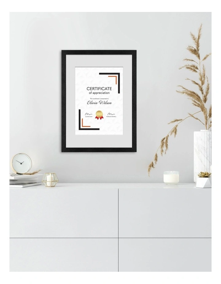 Premium Picture Photo Frame A4 Set of 2 in Black