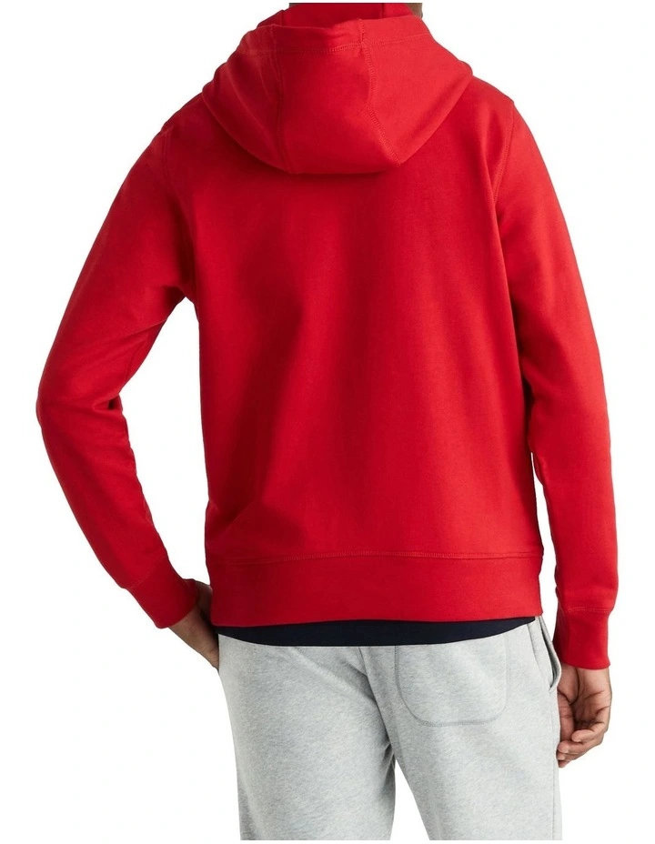 Logo Hoodie in Primary Red