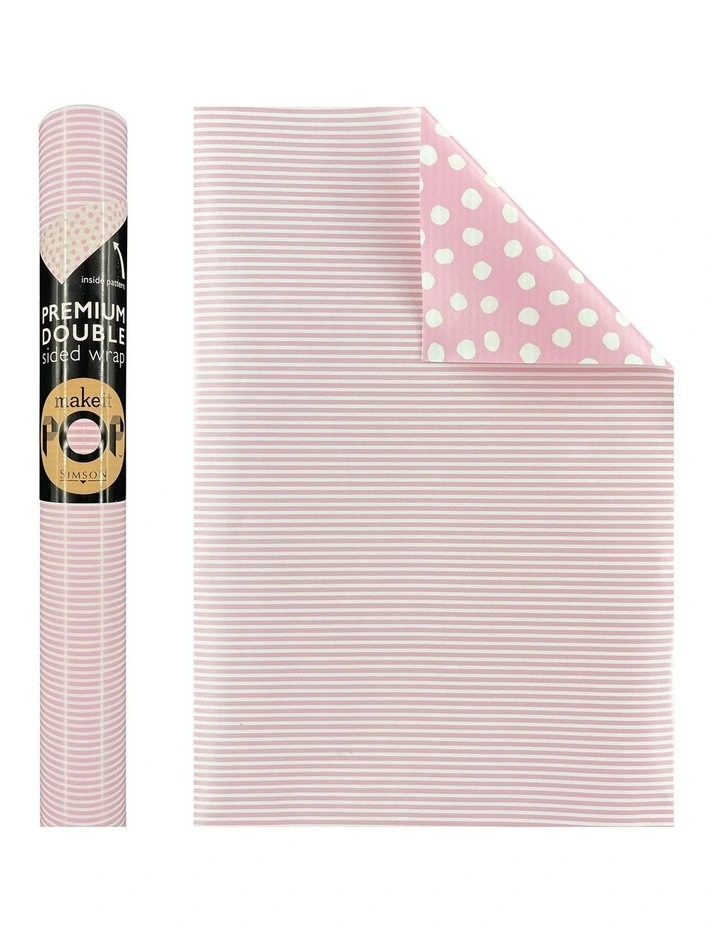 Stripes Roll Wrap in Light Pink