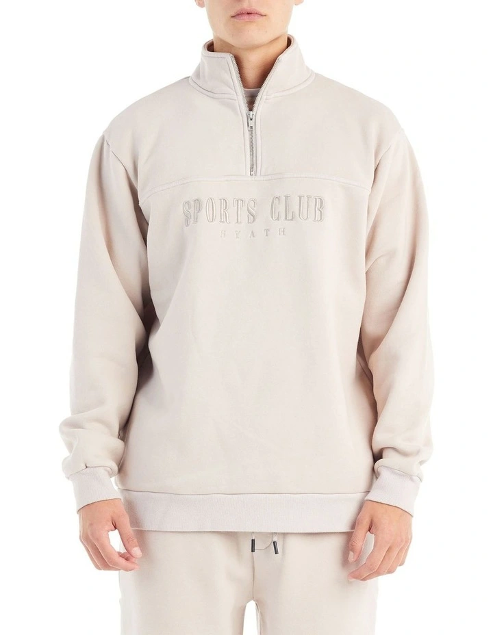 Sports Club Sweater in Mineral Grey