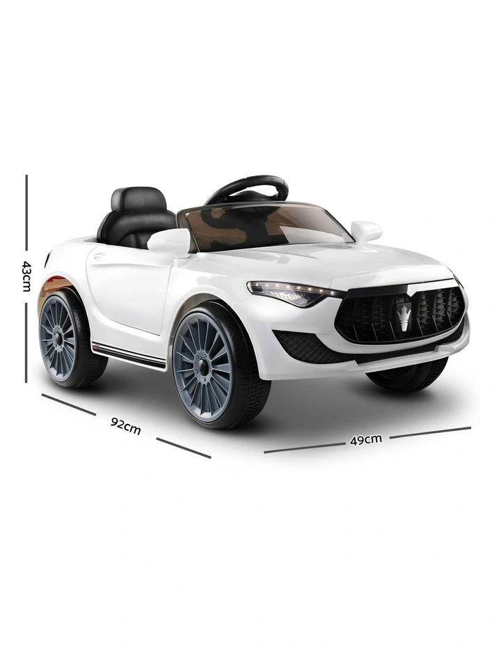 Kids Electric Ride On Car Remote Control 12V in White