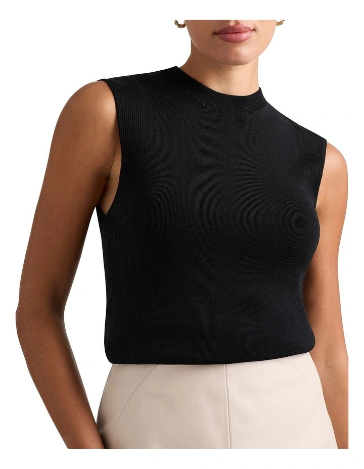 Novalie Knit Tank in Black
