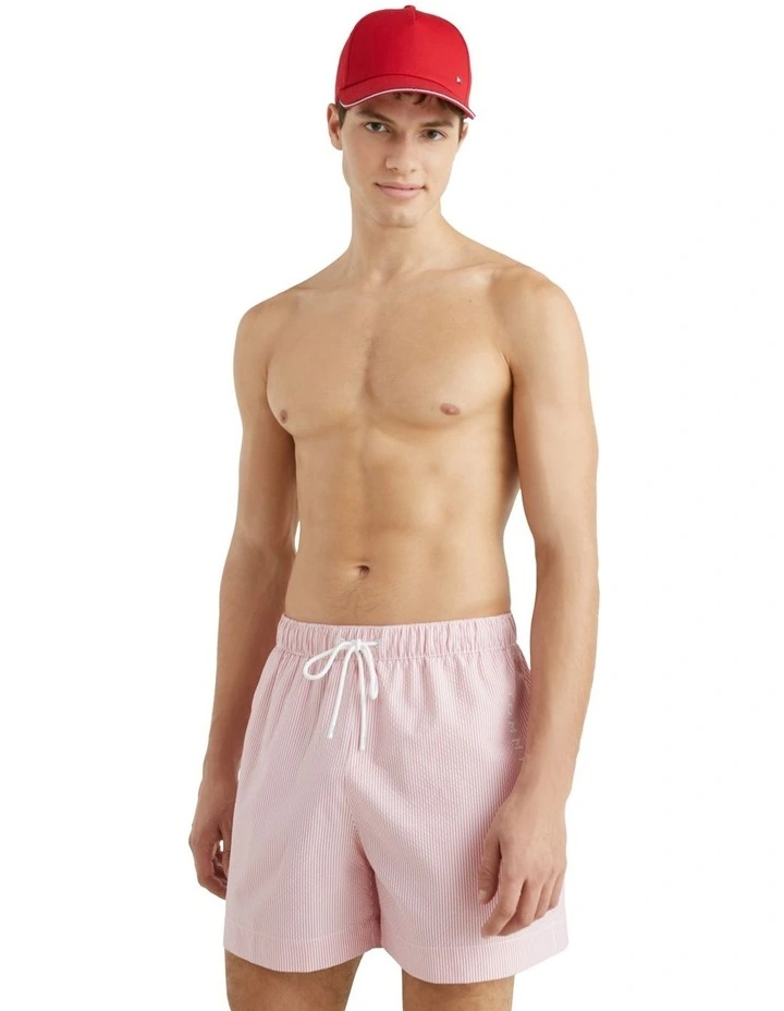 Original Ithaca Stripe Swim Short in Red