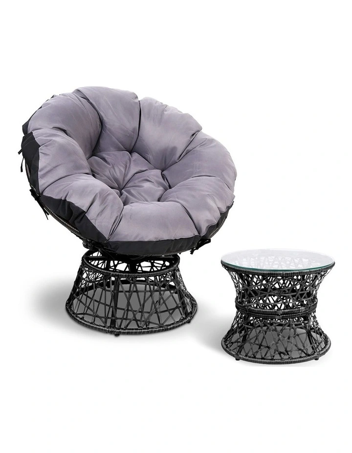 Papasan Swivel Chair